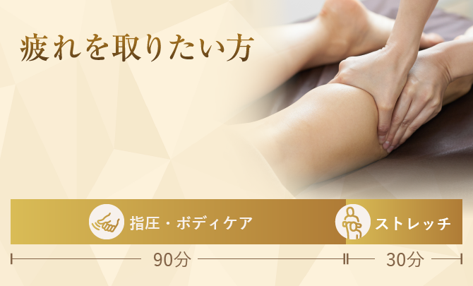 疲れを取りたい方